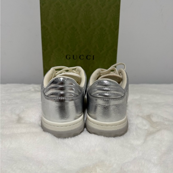 Gucci Metallic Silver Sneakers - Picture 4 of 7